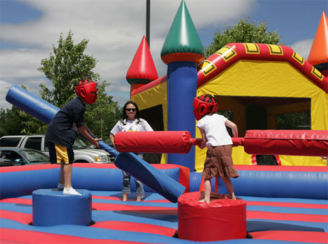 Kid's playing on spacewalk